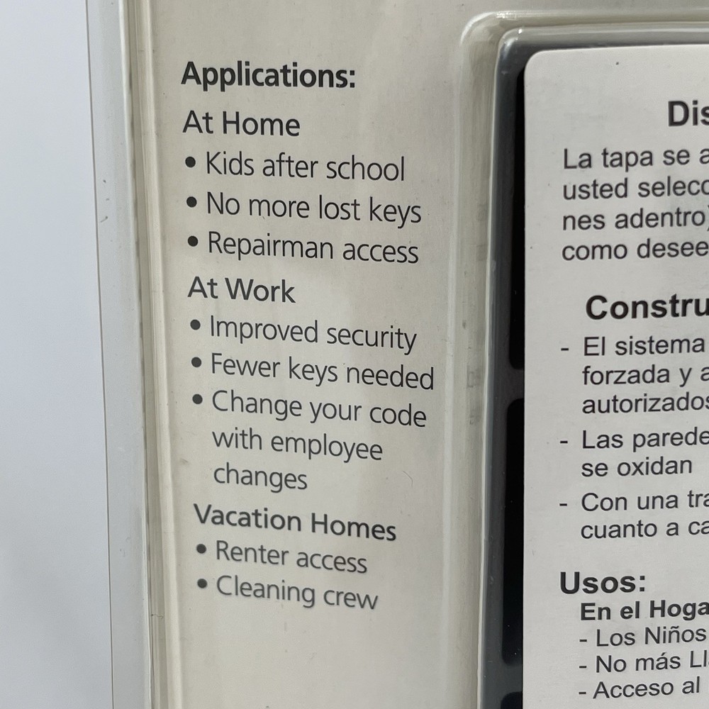 NEW Kidde Access Point Spare 5 Key Storage Push Button Combination Lock Titanium