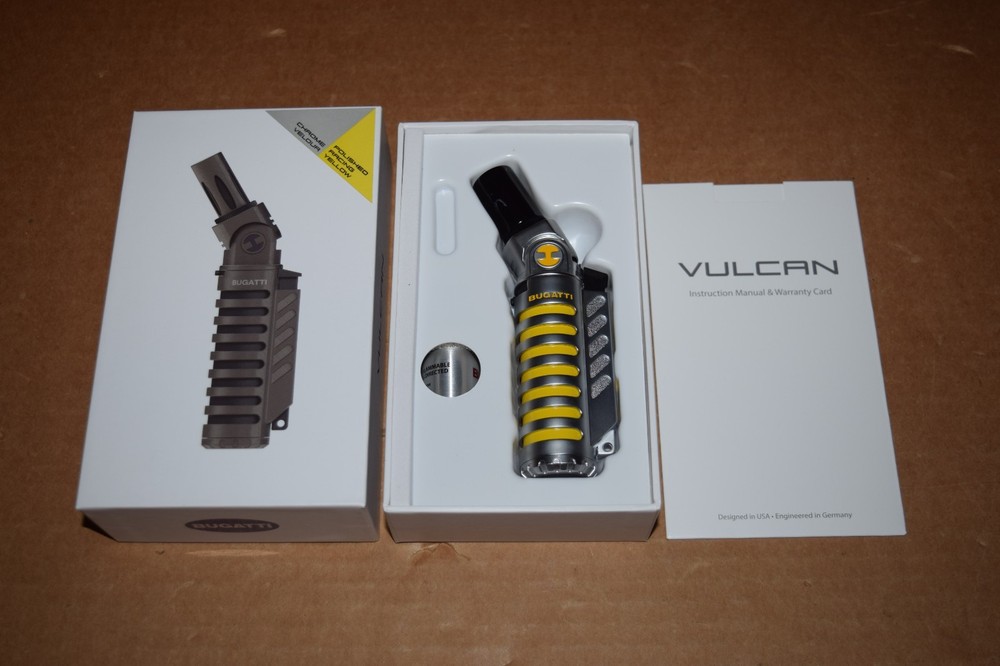 BUGATTI VULCAN DUAL TORCH BUTANE LIGHTER