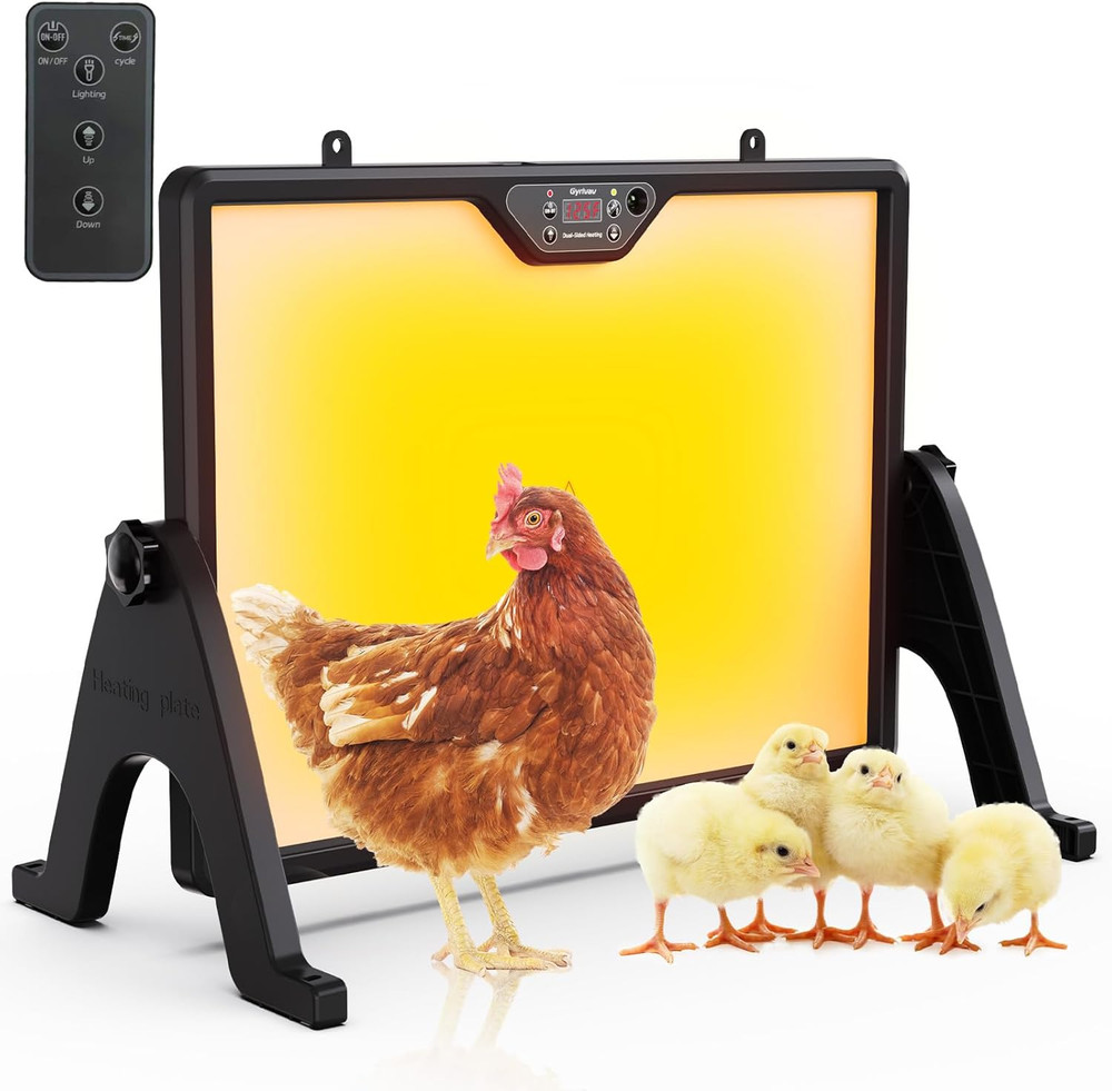 Brooder Plate for Chicks with Remote Control, Double-Sided Chick Heat Plate, Nig