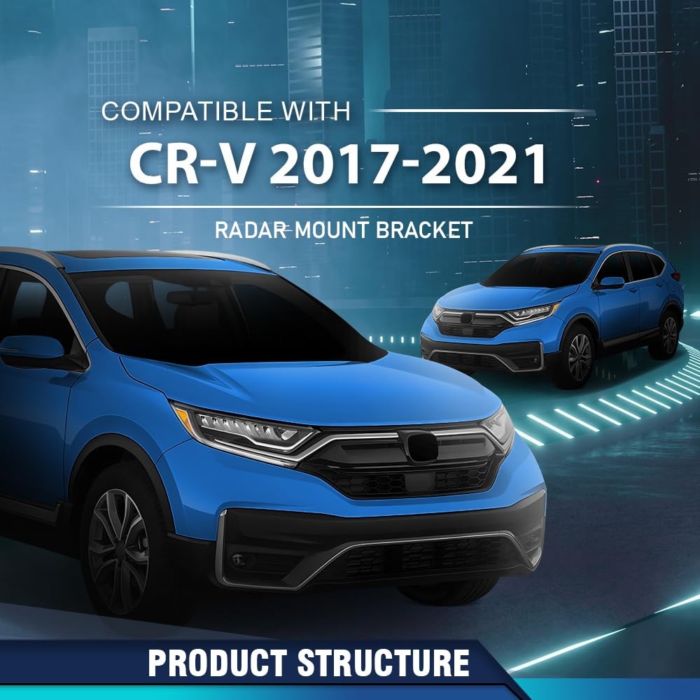 Front Bumper Radar Sensor Mount Bracket for CR-V 2017-2022 Black