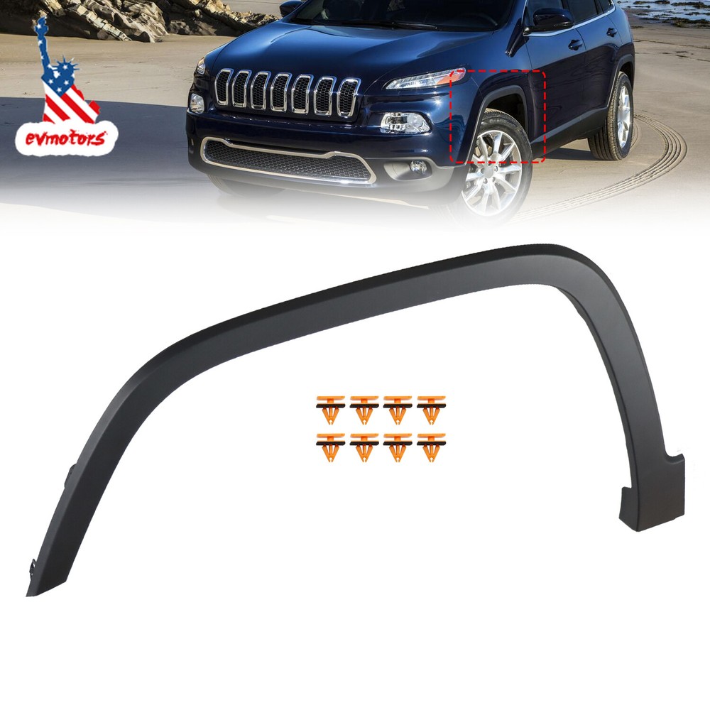 Front Driver Left LH Side Fender Flare For 2014-2018 Jeep Cherokee