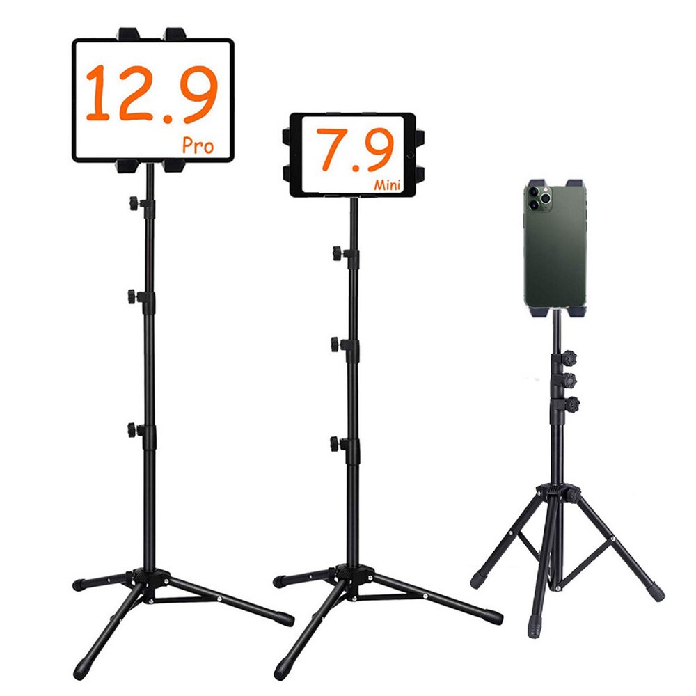 Foldable Adjustable Tripod Tablet Floor Stand Holder Mount for iPad Pro Air Mini