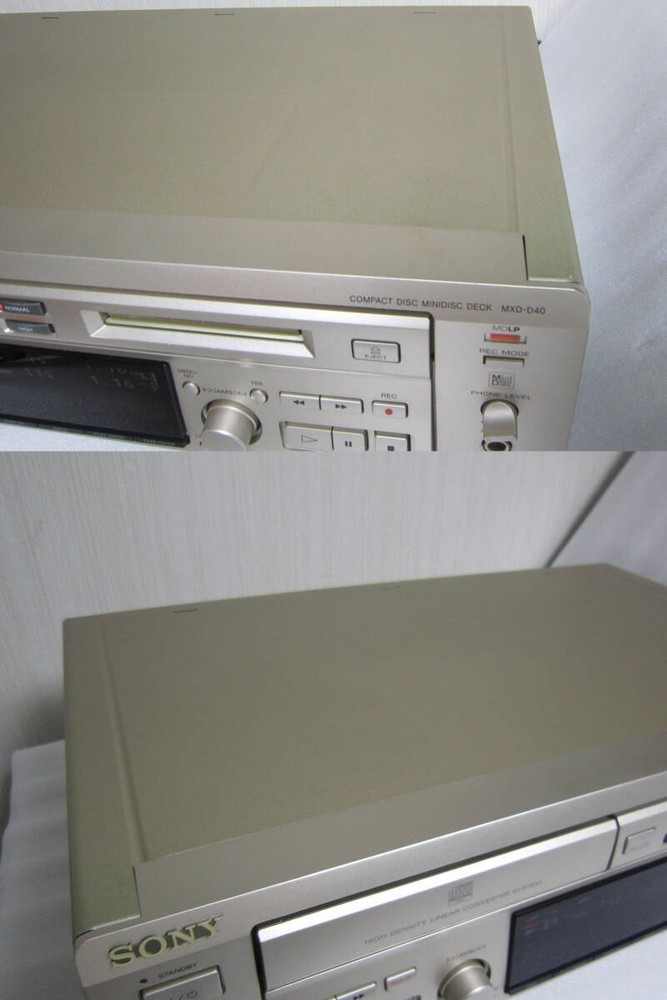 SONY MXD-D40 CD/MD Deck Main Unit Only MDLP PC Link MD Recorder