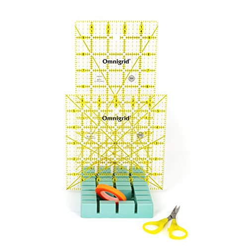 OmniRack Ruler Storage Rack, 4.1" x 5.7" (Mini), Mint Green