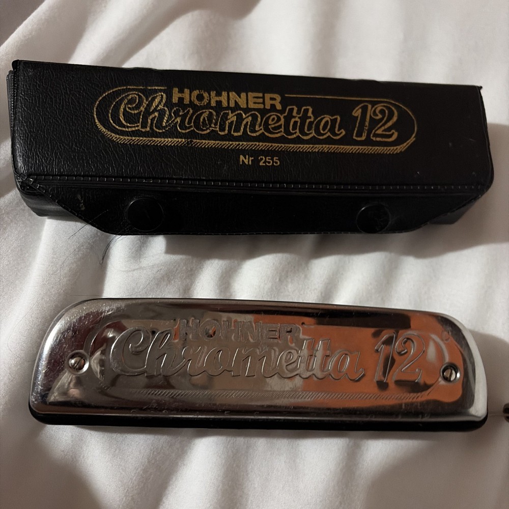 Hohner Chrometta 12 Harmonica With Case