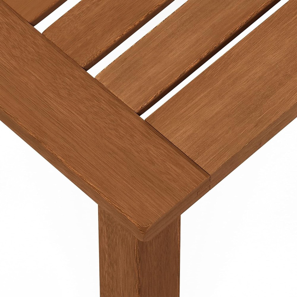 Durable Tioman Outdoor End Table - Slatted Design for Quick Drying & Elegance