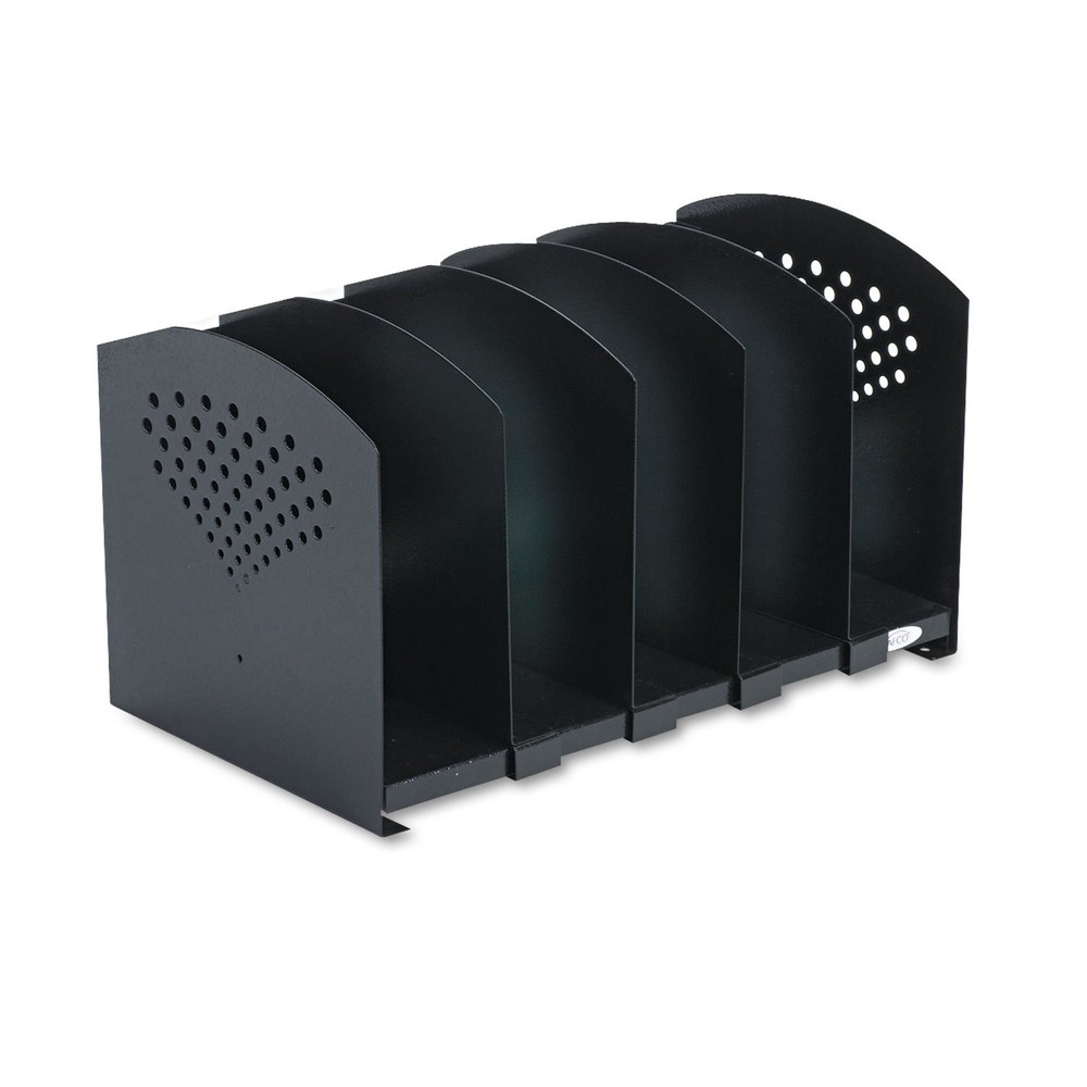 Safco Products 3116BL Five Section Adjustable Bookrack Black