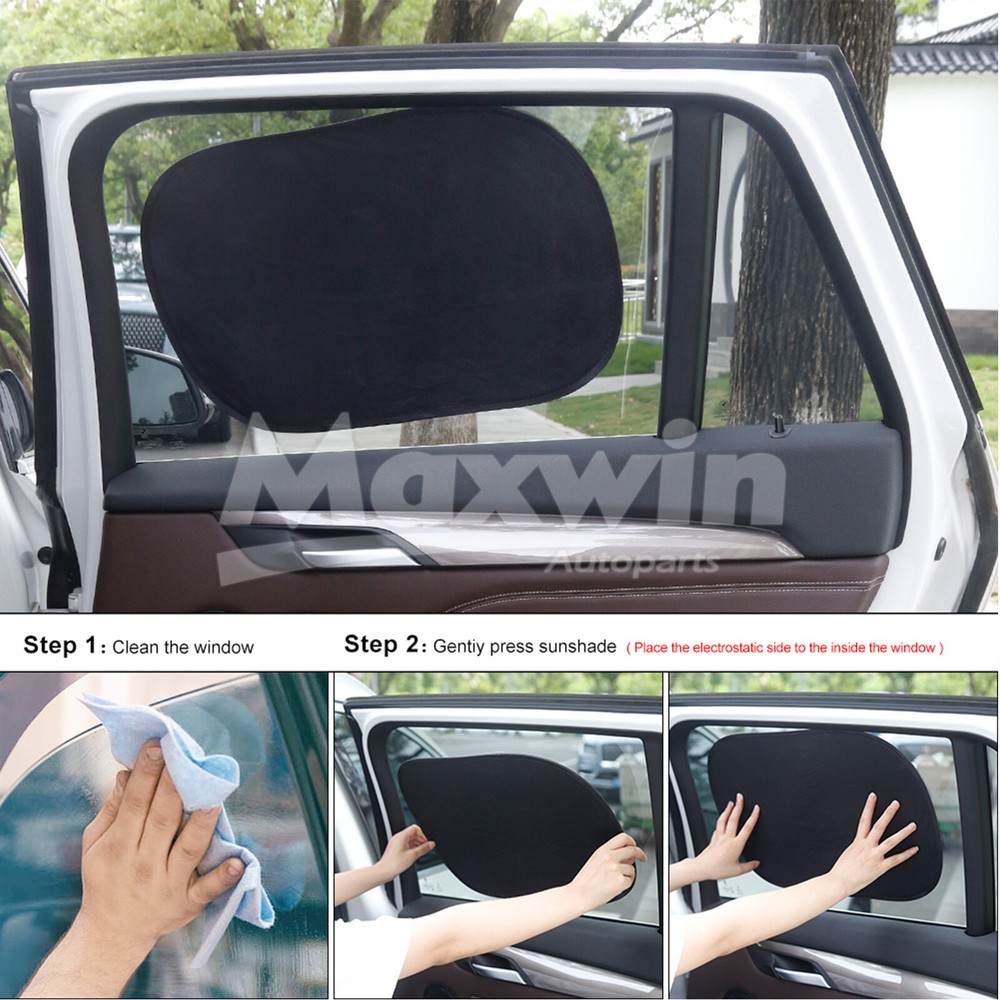 Car Window Shade block UV Sun Shade Foldable Reflective Visor 4x Pack