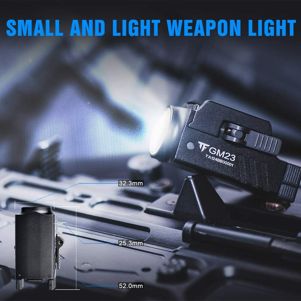 TrustFire 800LM Rechargeable Pistol Light Quick Release Gun Weapon Flashlight US
