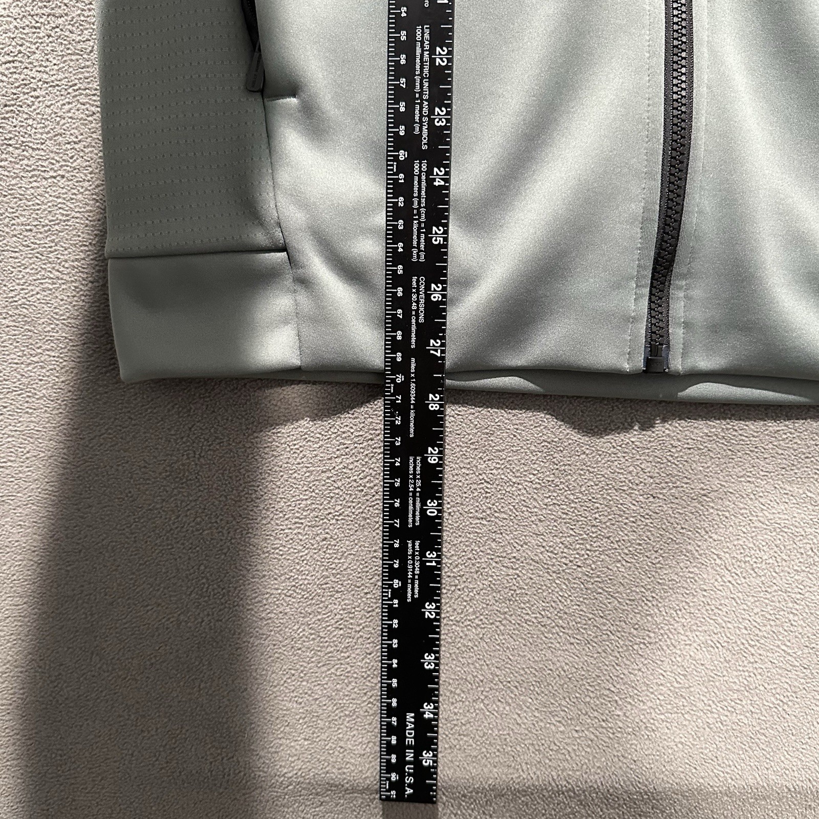 Helly Hansen Crew 2.0 Fleece Jacket Mens Large Gray Full Zip Performance Stretch