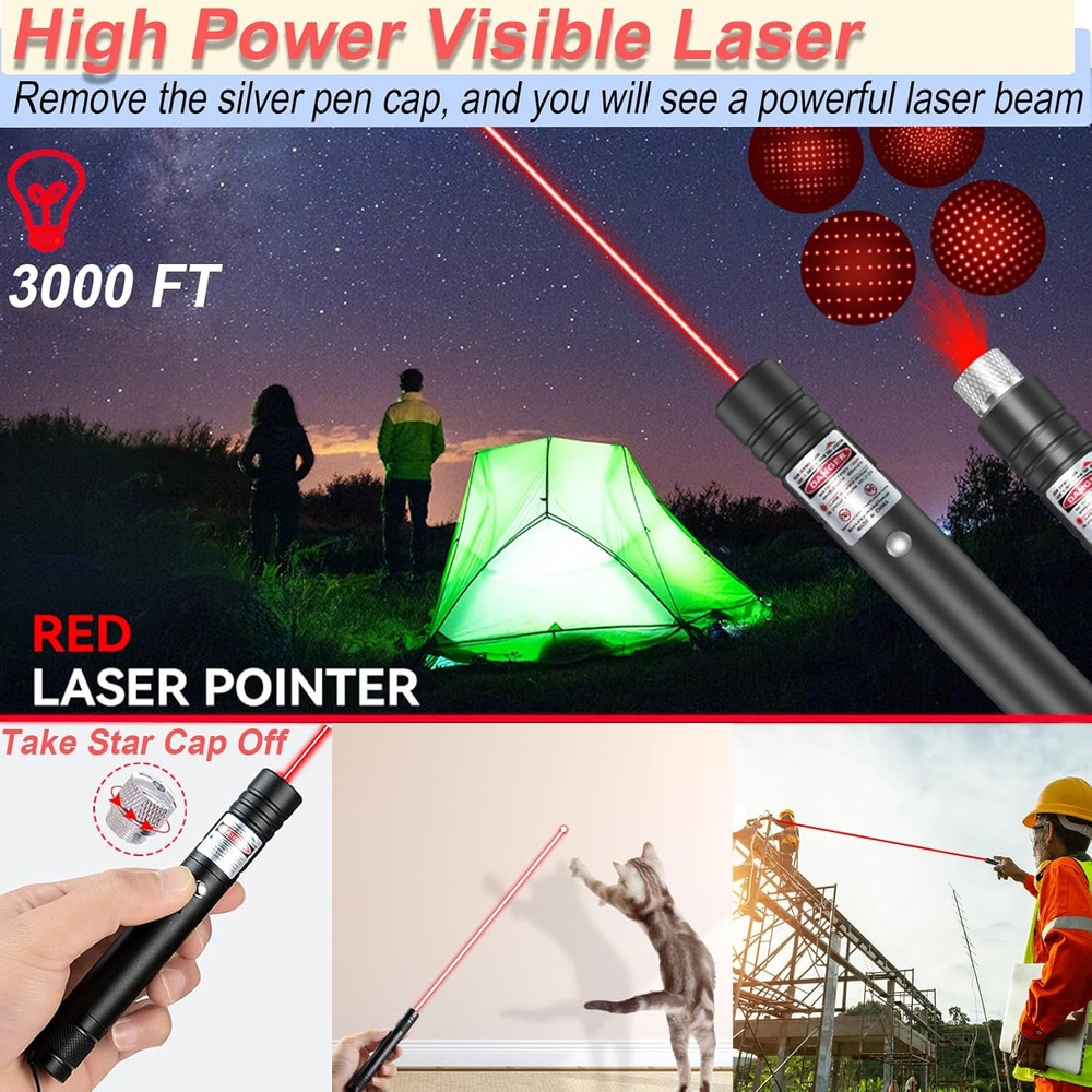 Lazer Pointer, Red Laser Pointer High Power Cat Laser Pointer Toy Red High Power