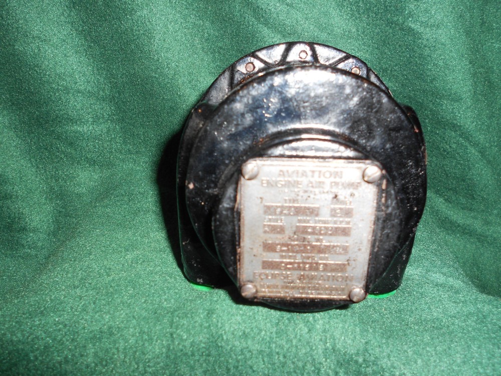 ECLIPSE AVIATION ENGINE WET AIR PUMP TYPE 548 MODEL 3 STYLE A