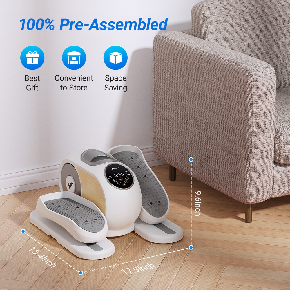 MERACH Under Desk Elliptical Machine Leg Exerciser For Home With Remote Control