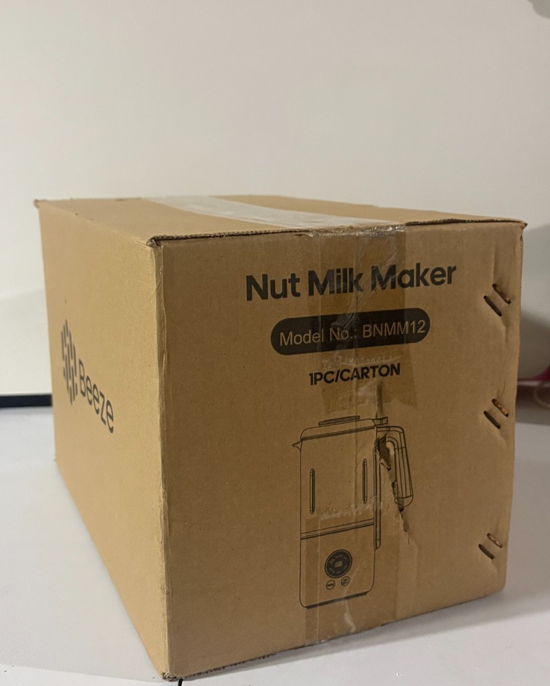 BEEZE Automatic Nut Milk Maker - 14oz Nut Milk Maker Machine - Gray