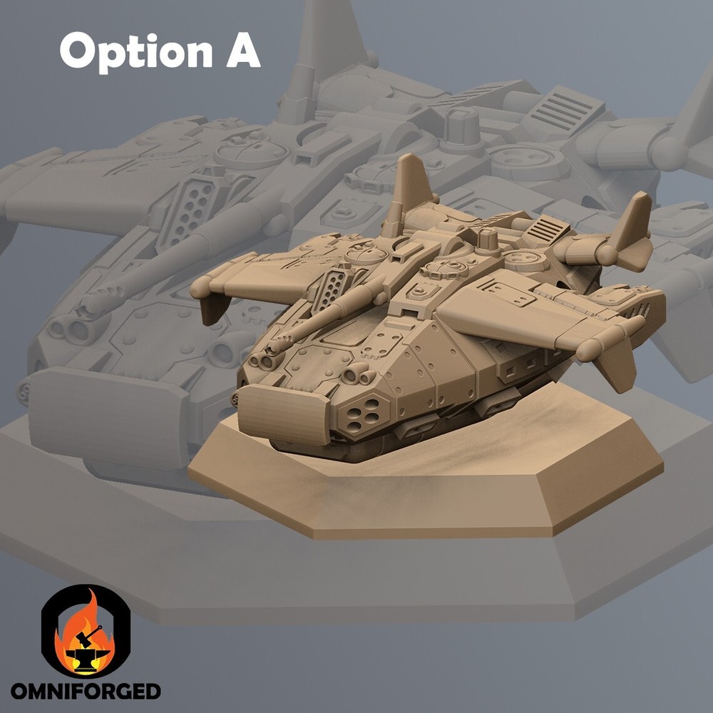 Kanga Hover Tank Mini Mech Miniature Compatible with Battletech