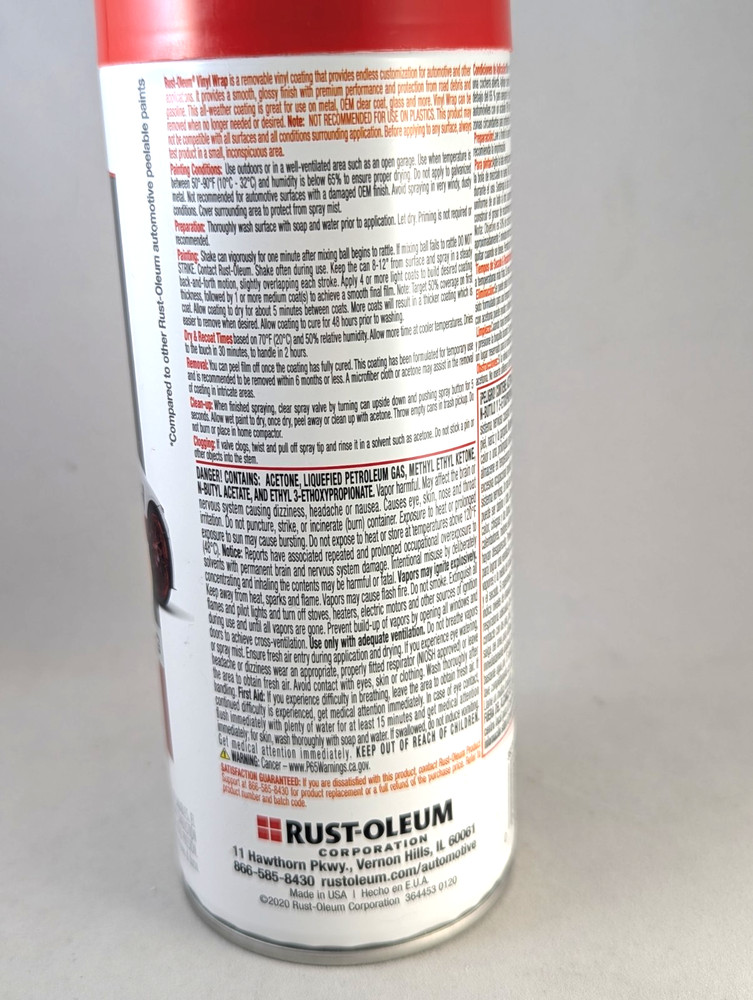 Rust-Oleum Automotive Vinyl Wrap gloss RED