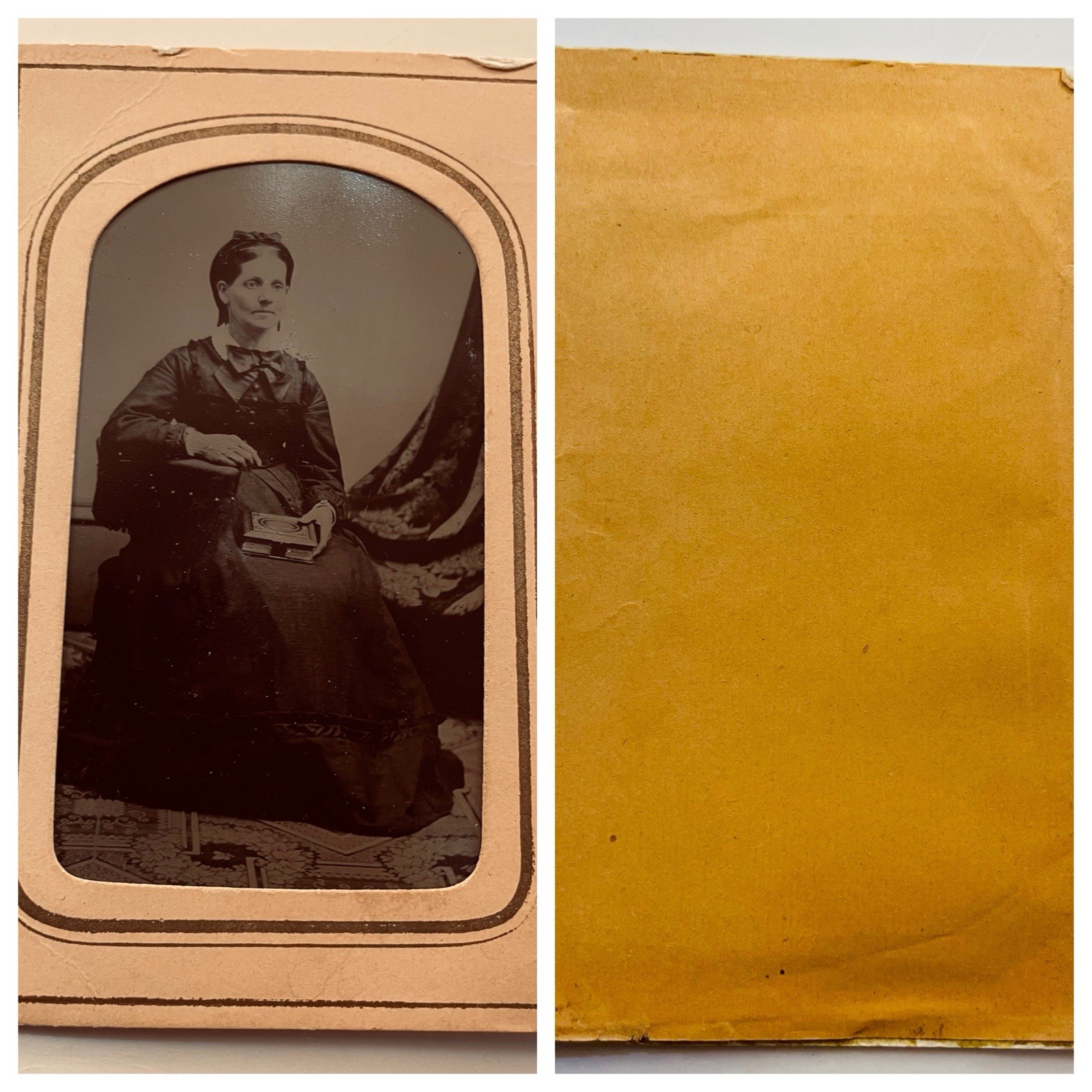 7 Antique Tintype Photographs Civil War Era Portrait Lot Baby Vermont Studio