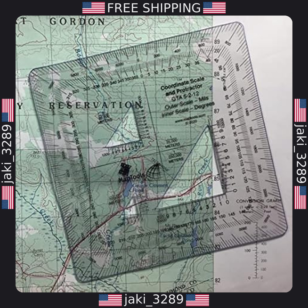 MapTools Military UTM/MGRS Coordinate Scale - Precision Measuring Tool