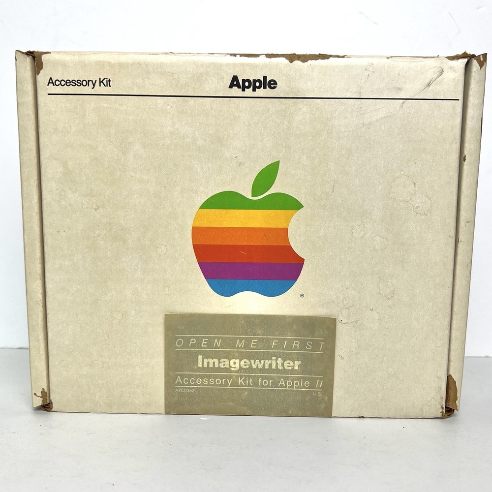 Apple II Imagewriter Printer Accessory Kit Manuals & Original Box ONLY A2C0352