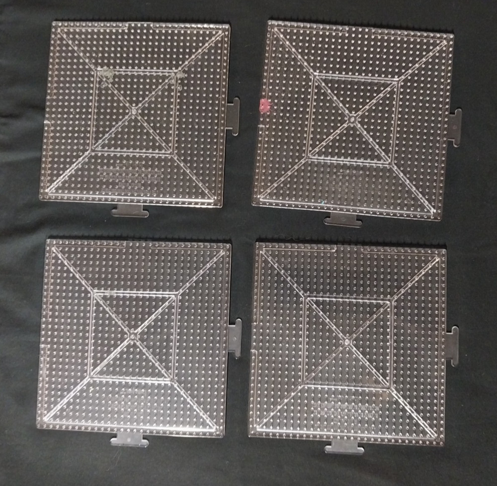 Perler beads pegboard square circle multi color storage