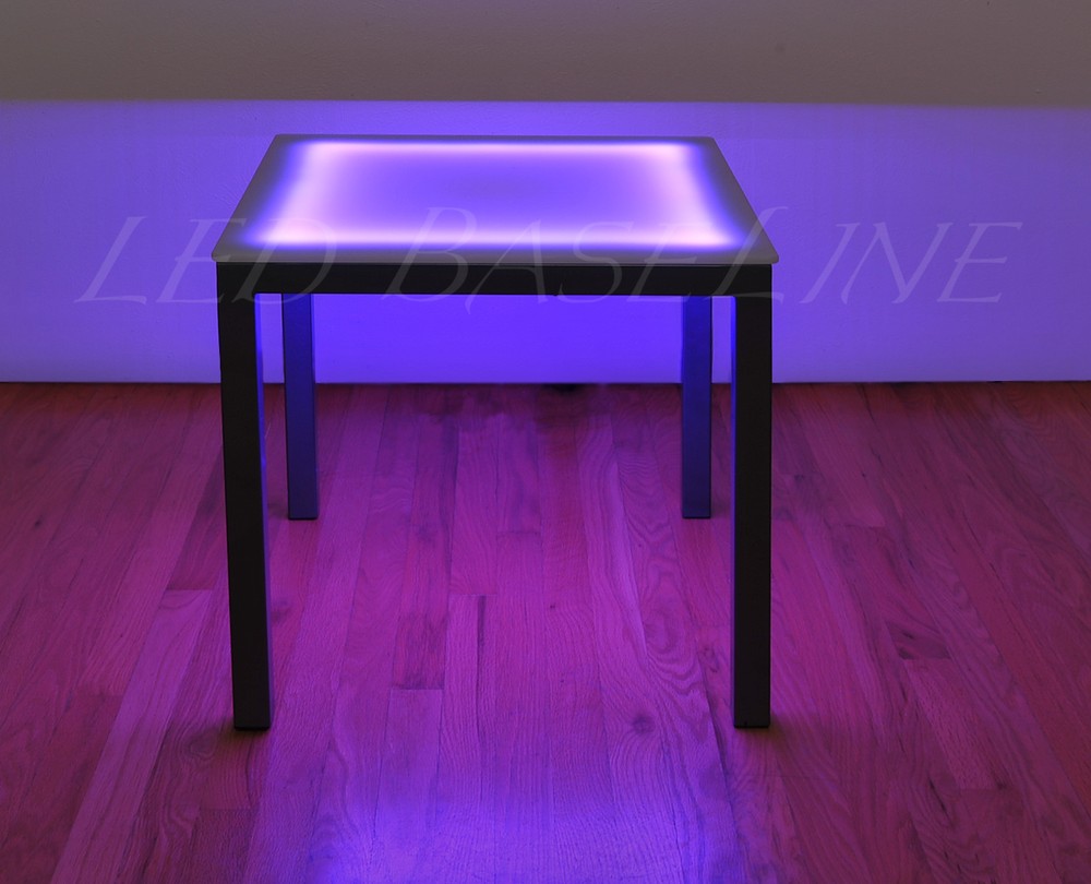 22" LED SIDE TABLE Lighted COLOR CHANGING MODERN