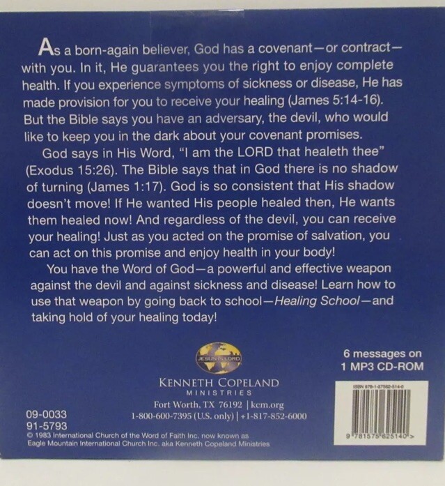 Gloria Copeland - Healing School (CD)