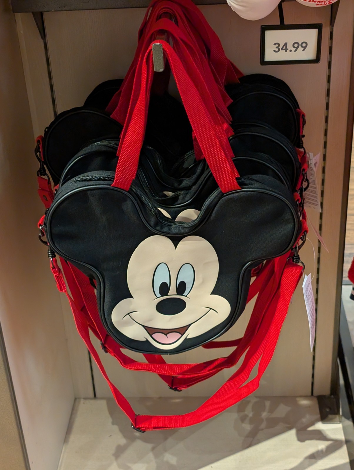 NEW WDW Disney Parks 2026 Mickey Mouse Cute Mini Big Face Tote Shoulder Bag