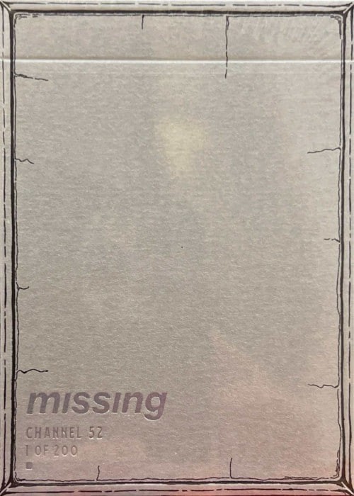 MISSING CHANNEL 52- Gilded PLAYING CARDS by Missing New York