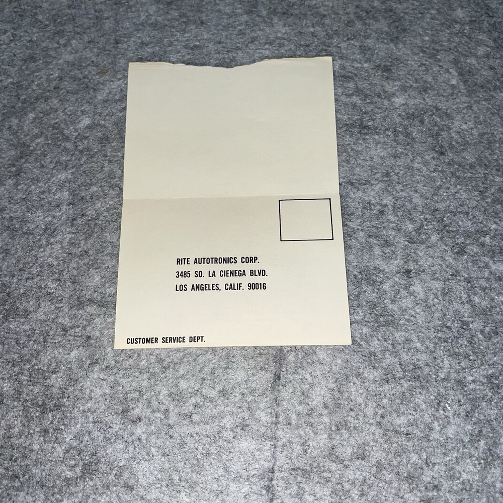 Vintage Rite Autotronics Engine Analyzer Test Kit Timing Light Gauges USA