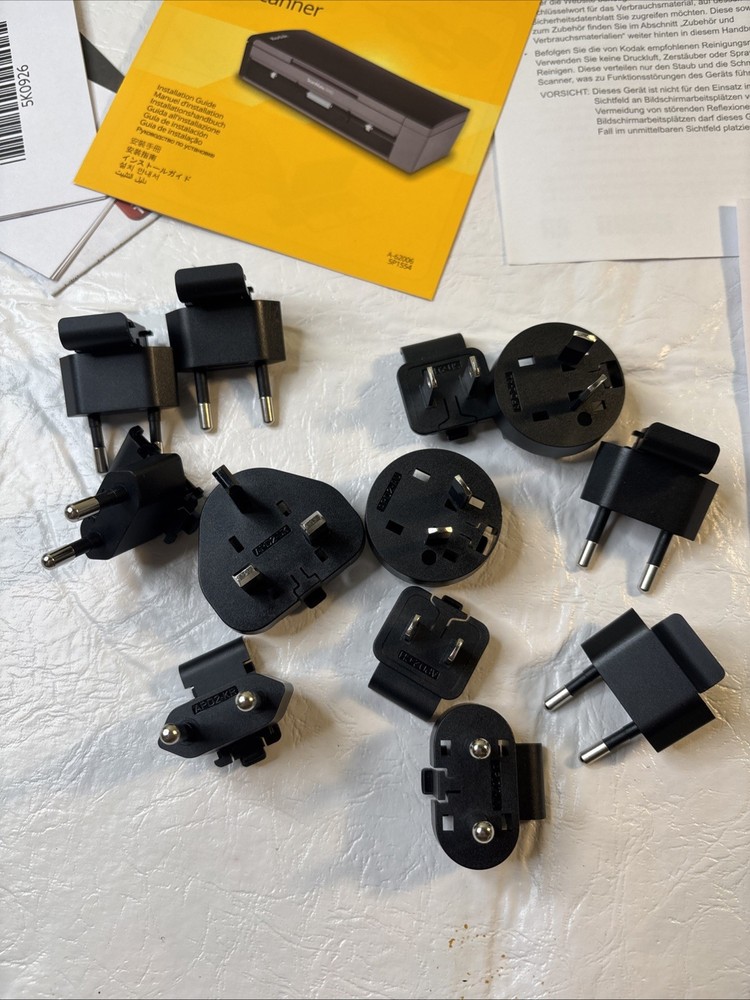 Kodak Scanmate i940 Scanner User's Guide CD 12 AC Adaptors