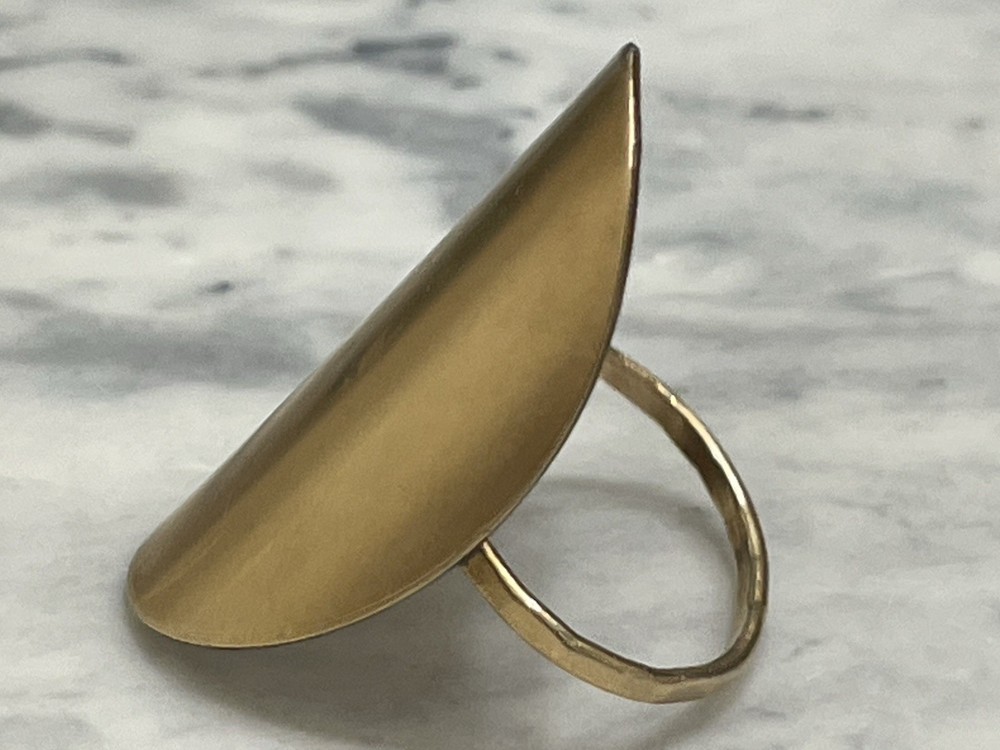 West Texas Handmade Smooth Copper Statement Ring 7 Artisan Boho unique original