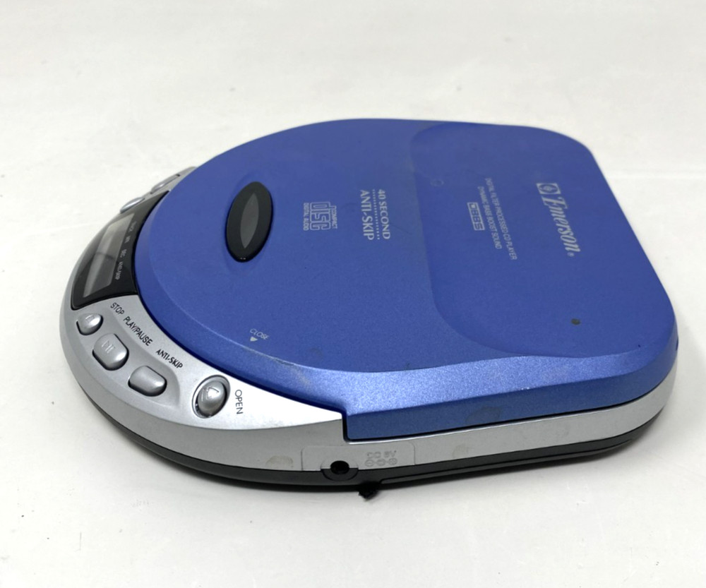 Emerson HD7060 Portable CD Player Blue Compact Disc Audio
