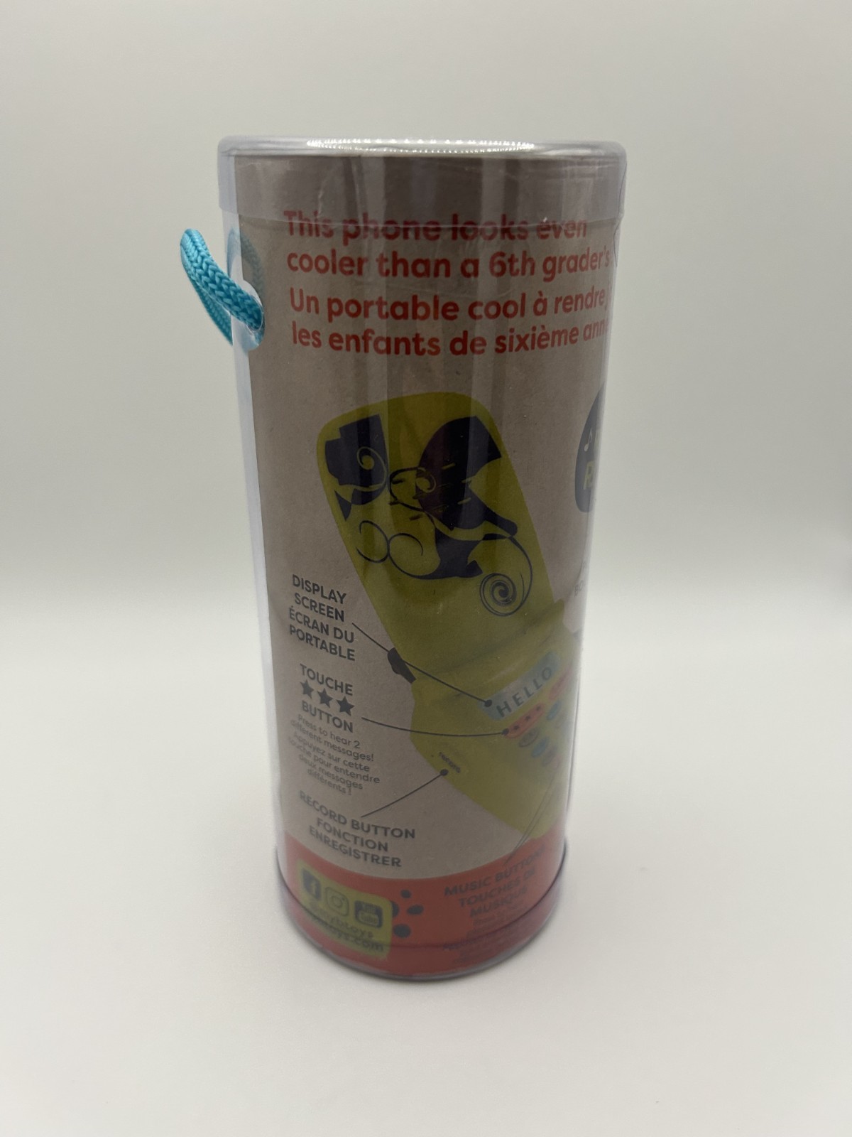 B. toys Hellophone Lime Green Kids Play Phone with Sounds