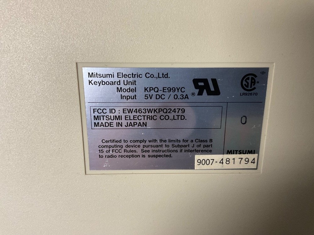 CompuAdd 810 Computer # 100921-0001 model A002 Keyboard Diskette powers up fine
