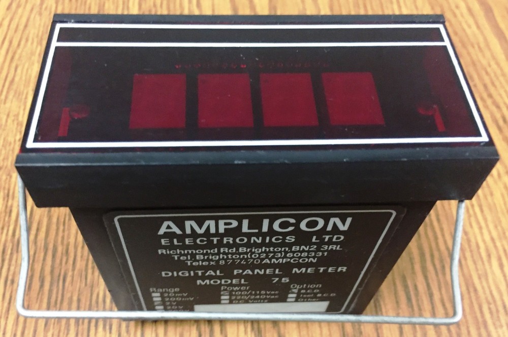Amplicom Electronics Ltd. Model 75 Digital Panel Meter