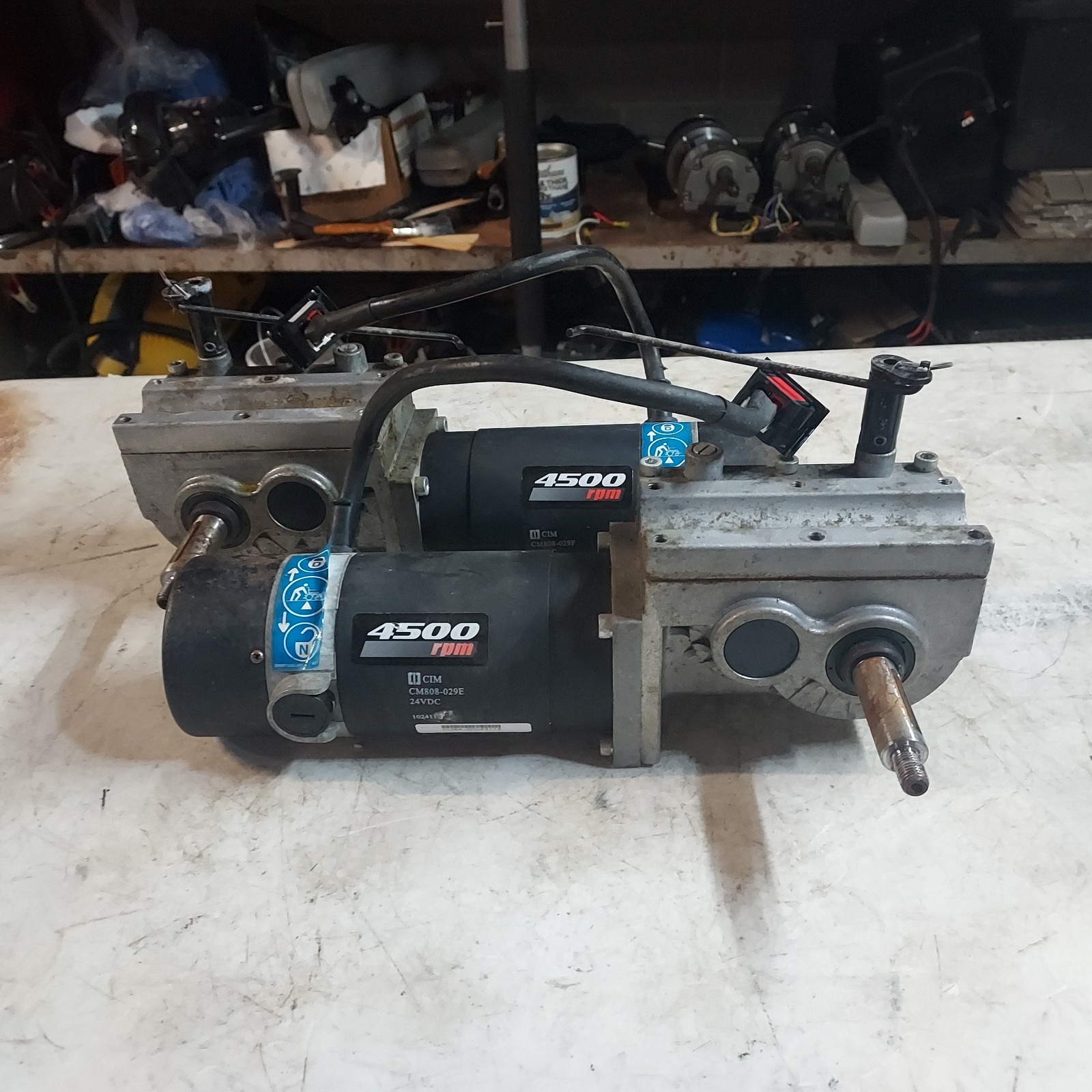 Pride Jazzy 600 Power Wheelchair Motor Gearbox 4500RPM CM808-029E CM808-029F