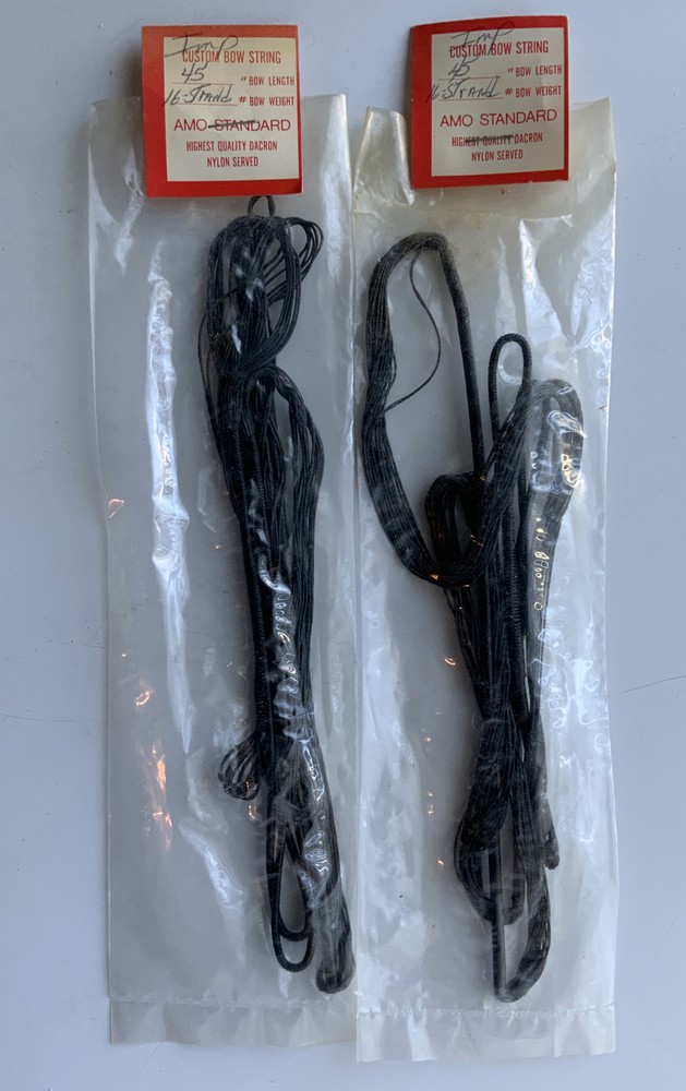 NOS Vintage Wing Archery AMF Double Loop Dacron Bow Strings Traditional Recurve