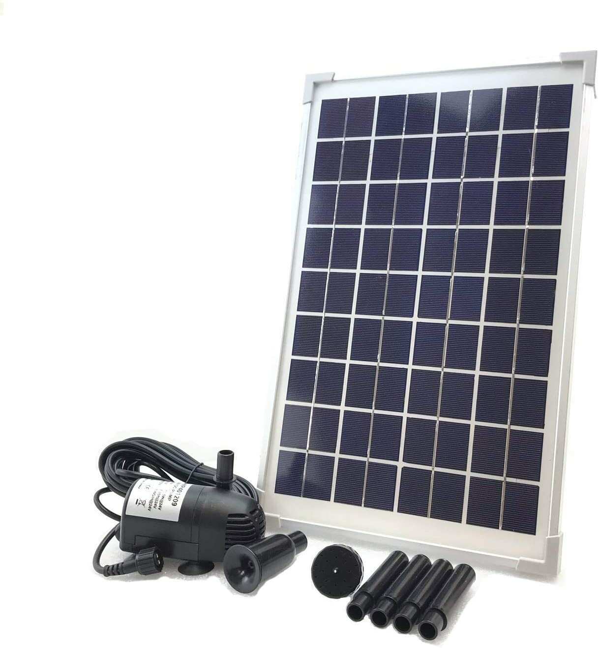 AEO Solar Water Pump KIT: DC Brushless 196GpH Water Pump w/ 10W Solar Panel