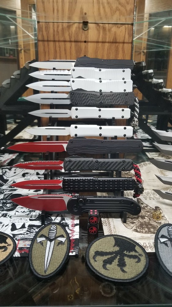 10 Knife Display Stand Modular for Microtech And Others