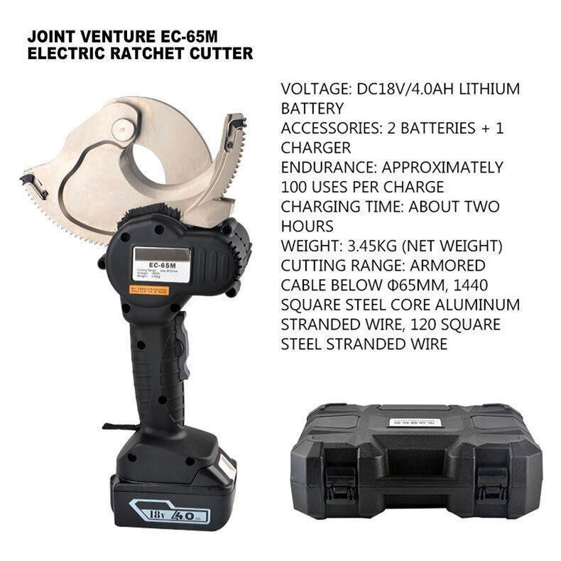 Cutter Charging Ratchet Cable Scissors Charging Electric Cable Scissors