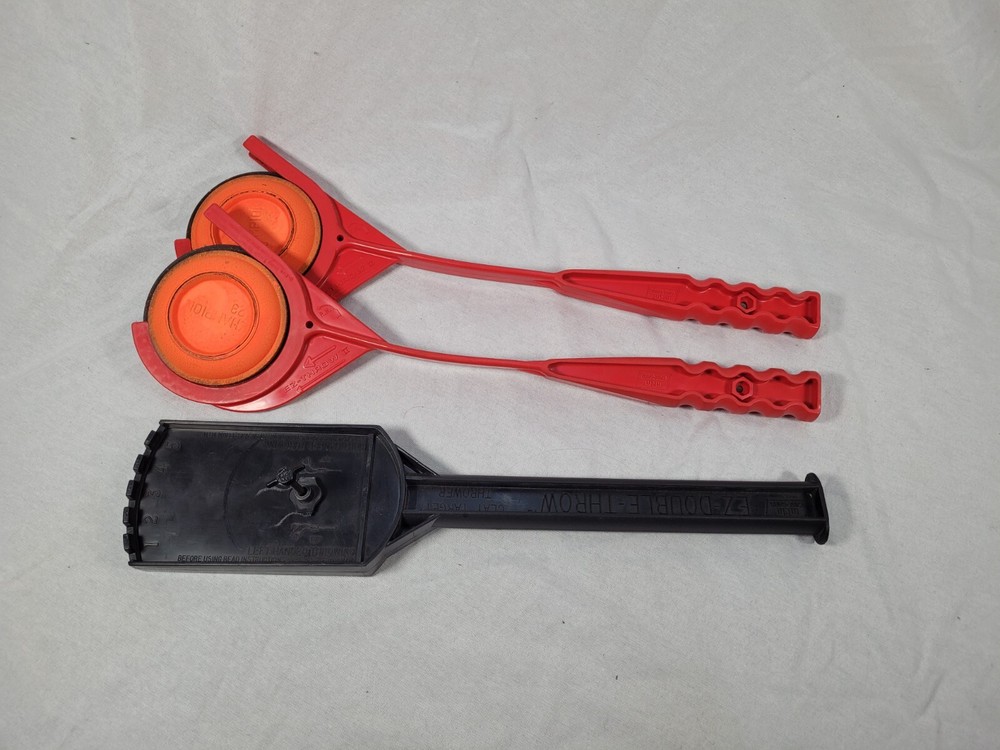 MTM E-Z Double Throw Hand Held Trap Clay Target Thrower - EZ-DT-40
