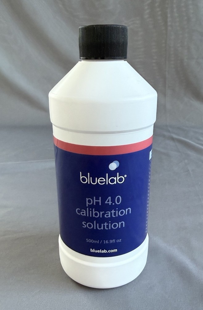 Bluelab 4.0 Calibration Solution 500 mL Bottle - Meter Buffer pH Hydroponics.