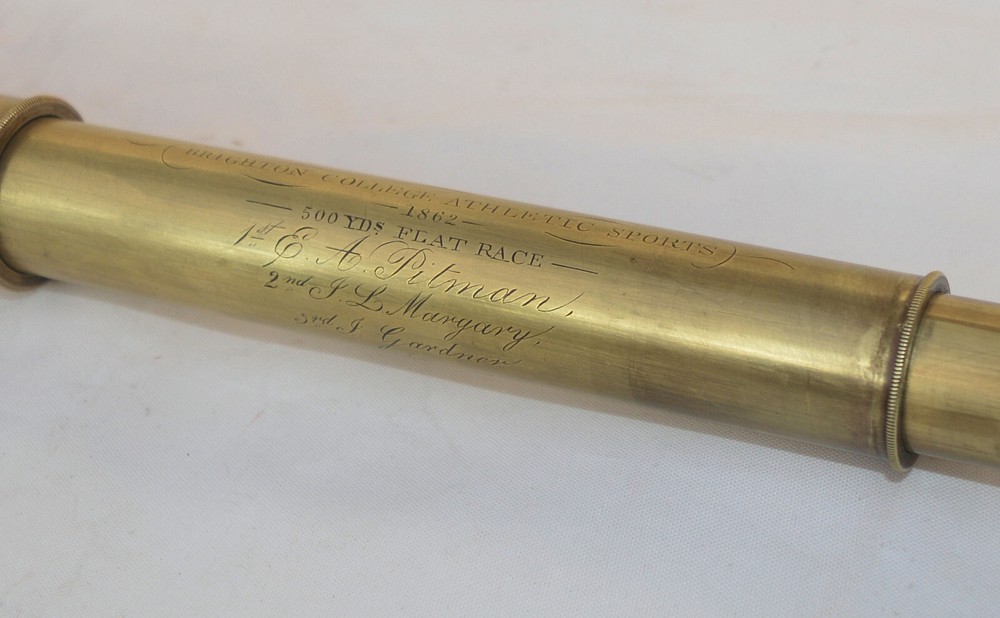 three draw presentation telescope, Brighton Athletics, 1862.
