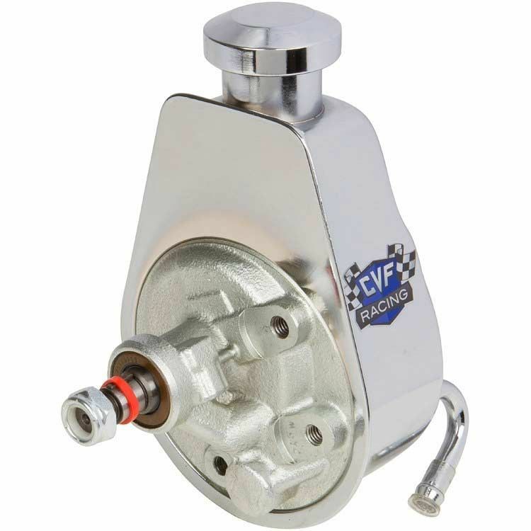 Saginaw Power Steering Pump Chrome Keyway Style Chevy Ford GM Chrysler P Series