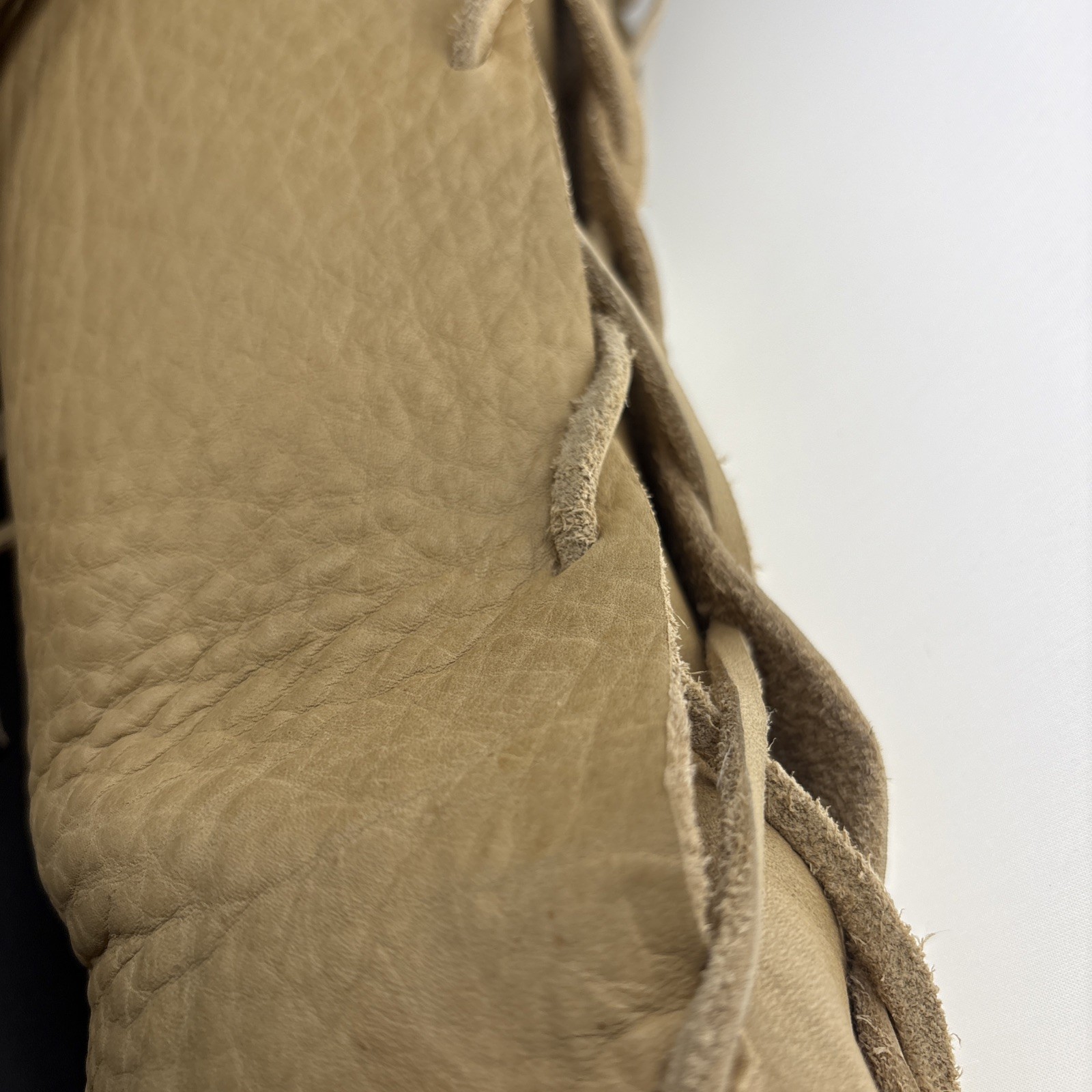 Vintage Handmade Native American Tall Leather Moccasins 16”