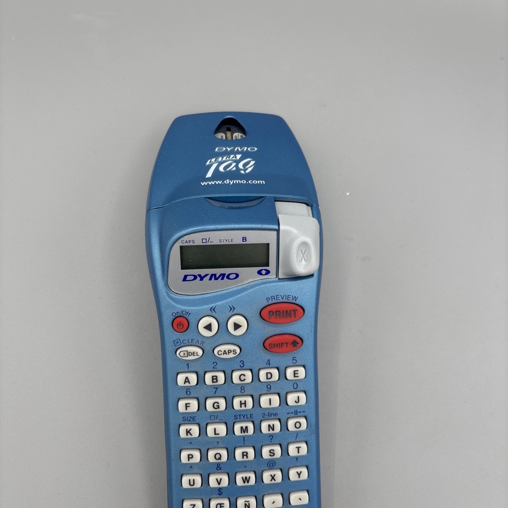 DYMO LetraTag Blue Label Maker Portable Handheld Electronic Labelmaker