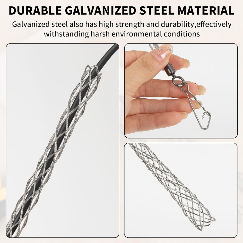 4PCS 1/2 in Wire Pulling Grip for Electrical Pulling Grips Wire Puller Tool for