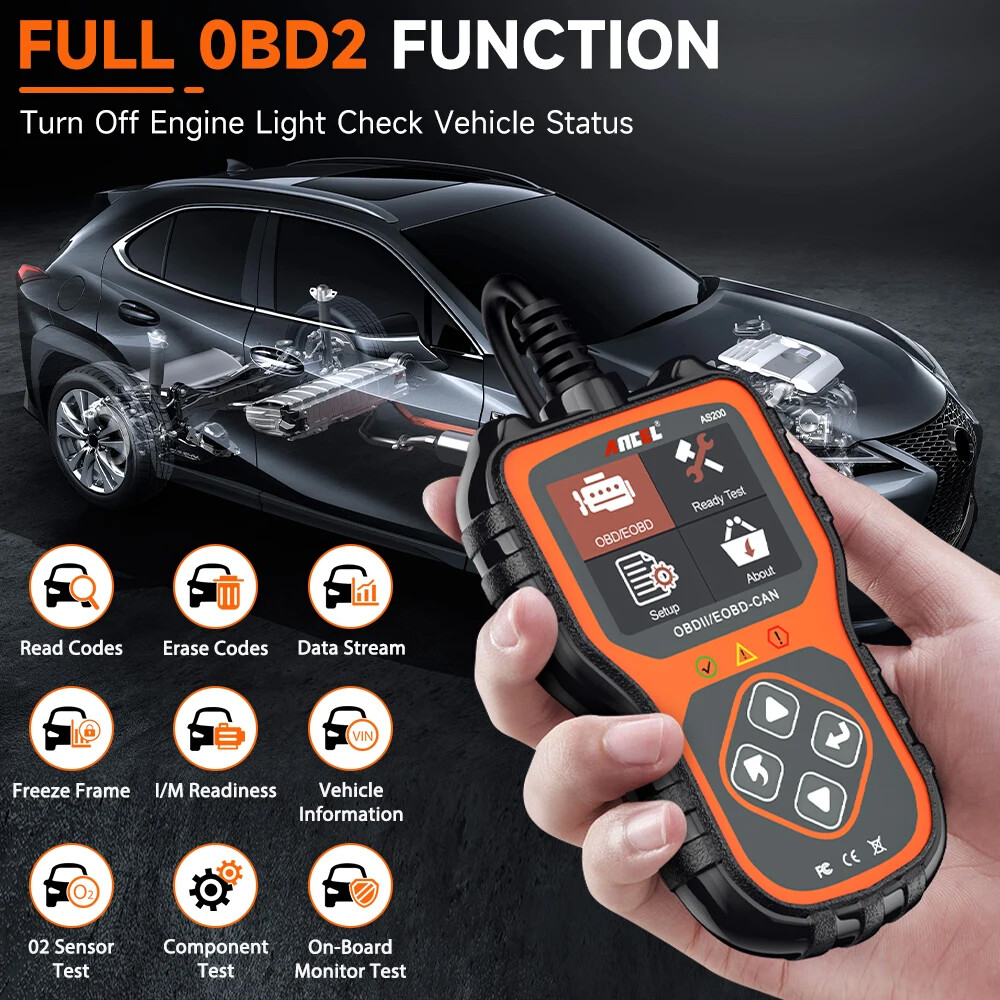 ANCEL AS200 Car Fault Code Reader OBD2 Scanner Check Engine Diagnostic Tool DTC