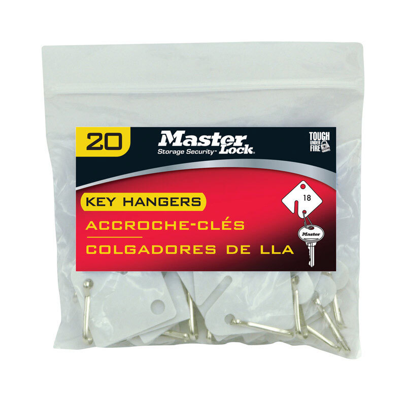 Master Lock 7117D Snap Hook Plastic Key Tags for Cabinets & Boards