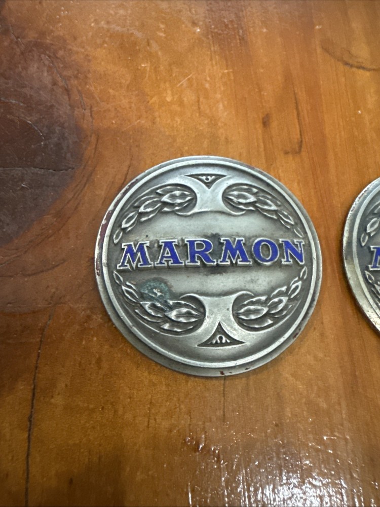 1920-1927 Marmon Radiator Emblem + 4 Hub Emblems